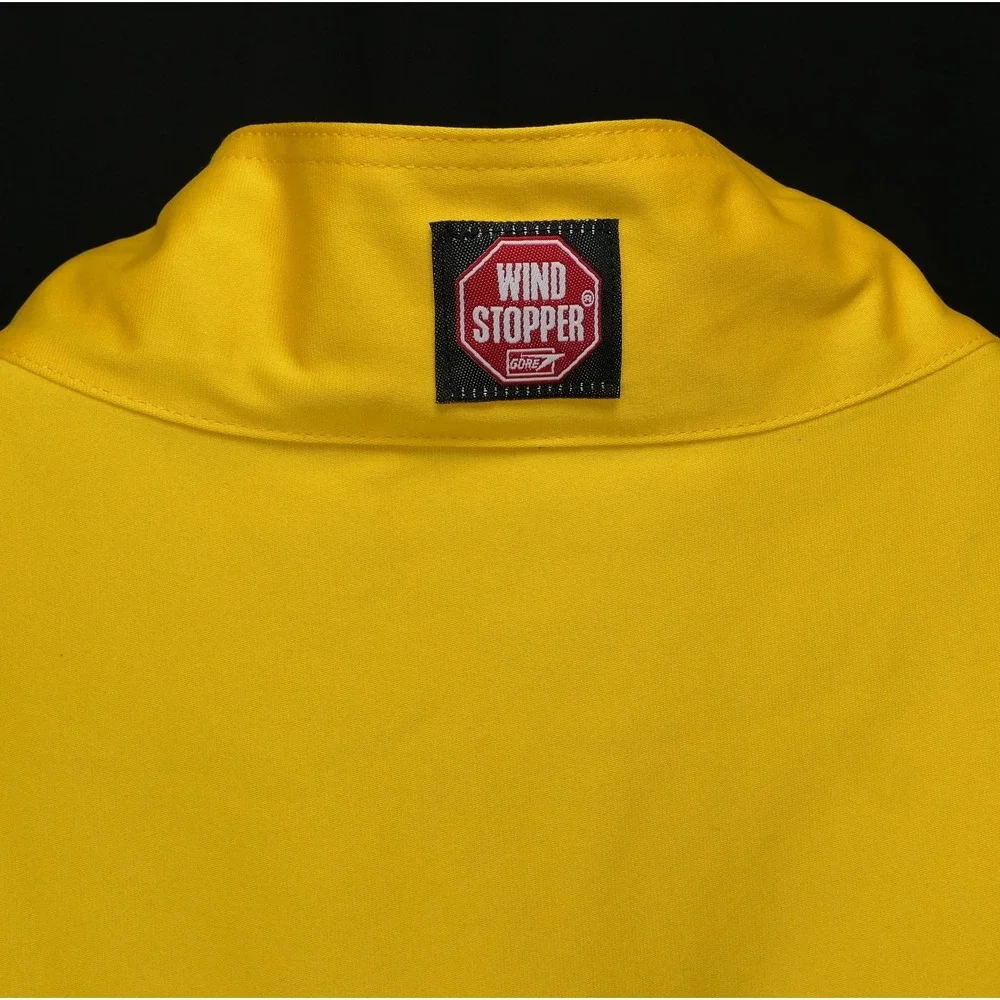 Concurve 2XL Cycling Vest Gore Windstopper Hi-Vis Yellow Full Zip Breathable Men